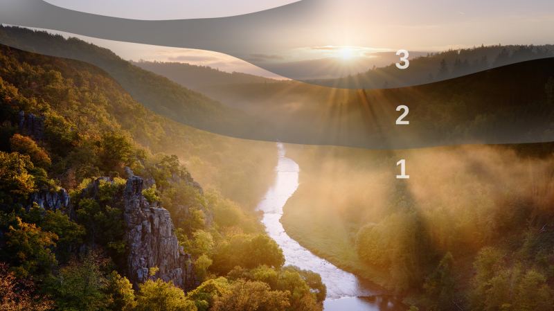 Skl&aacute;d&aacute;n&iacute; fotek krajiny: Jak na vysok&yacute; dynamick&yacute; rozsah pomoc&iacute; vrstev